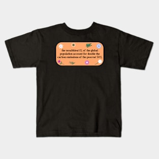 Carbon Emissions - Climate Change Kids T-Shirt